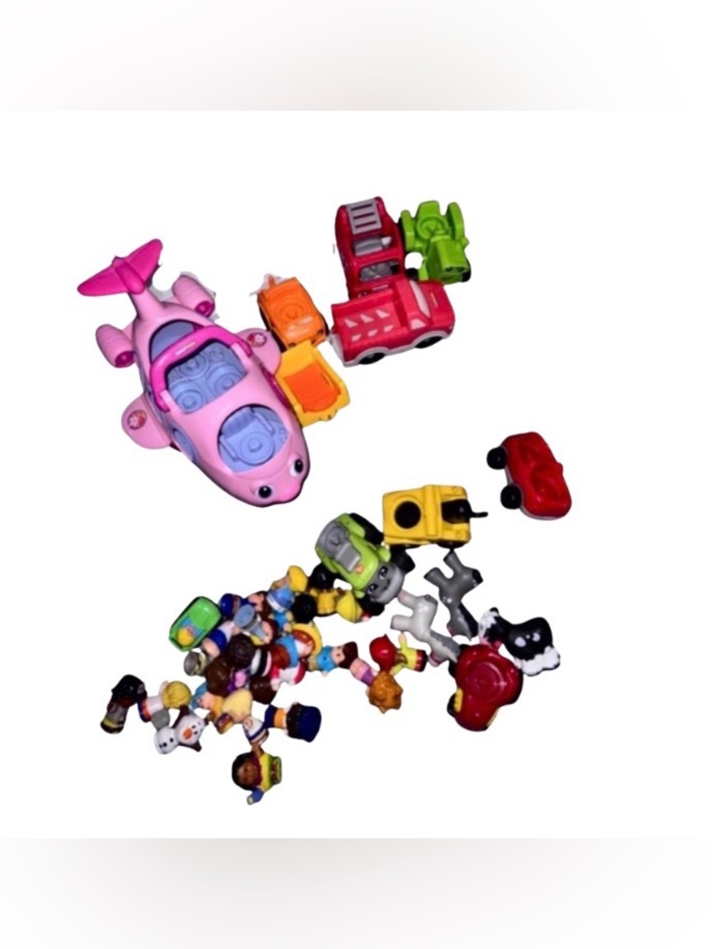 Fisher price little people vehicles plane characters building